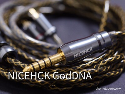 「NICEHCK GodDNA」レビュー 蛇柄のようなデザインのアップグレードケーブル