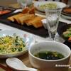 ☆かぼちゃとアスパラの春巻き＆じゃこチャーハン☆