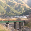 真見の鉄橋　冬の川