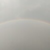 大きな虹が出ました。