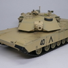 タミヤ　１/３５　アメリカ戦車M1A1戦車エイブラムスを作る　完成写真