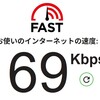我が家の低速ネット環境　６９Kbpsの激遅