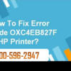 How to Resolve HP Envy Printer 4500 error code oxc4eb827f?