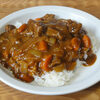 今日の食べ物　朝食にカレー