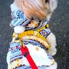 LIFE LIKEのノルディックセーターはポカポカなボアとフードで暖かさも可愛さも抜群！★ネイティブニット 犬用パーカー／犬服／ドッグウェア