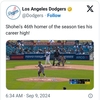 大谷翔平、「46－46」達成。