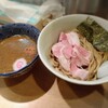 中華そば流川で濃厚海老醤油つけ麺をいただく