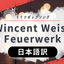 【ドイツポップソング】Wincent Weiss - Feuerwerk 日本語訳