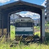 京終駅の列車展示