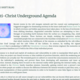 【機械翻訳】"Anti-Christ Underground Agenda" アンチ・クライスト・アンダーグラウンド・アジェンダ