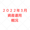 【資産運用　実績公開】２０２２年３月 ほったらかし投資４１か月目の結果報告