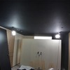 【シアタールーム】リフォーム工事 クロスの張替え作業中 グレーの壁紙から・・・