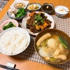 厚揚げと茄子の麻婆煮、納豆と野菜たっぷりの朝ご飯【減量めし】