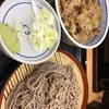 ソバと牛丼