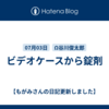 ビデオケースから錠剤