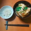 オリジナル具だくさん卵とじうどん
