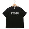 フェンディ 子供服 Tシャツ カットソー ブラック キッズ レディース FENDI JFI306 7AJ F0GME