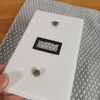 【小さなDIY】リメイクシートでナショナル製の古いスイッチプレートを真っ白に