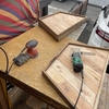 第724　ウッドデッキの廃材でカートを作る、その⑤。