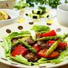 ☆牛肉とアスパラ、トマトのオイスターソース炒め＆揚げない大学いも☆