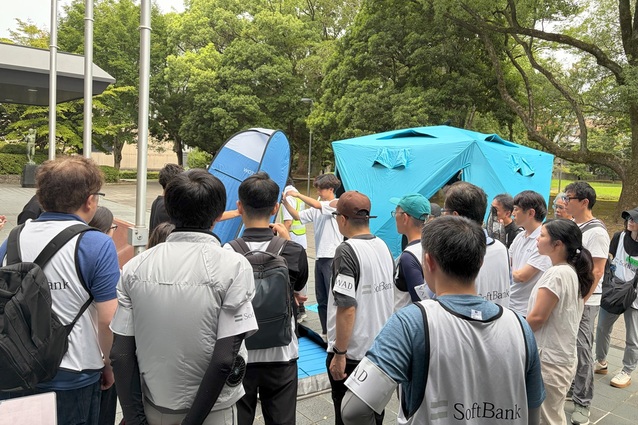 WOTAと連携し、熊本地震による断水地域のシャワー・手洗いを支援。ソフトバンクの公募社員も現地へ