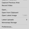  Macで使える画面キャプチャツールMonosnapのショートカットその２