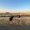 二子玉川駅から折り畳み自転車のブロンプトンで多摩川サイクリングロードをポタリング