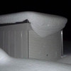 バイク車庫の雪