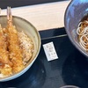 「ゆで太郎」 ミニ三海老天丼セット