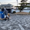 やっとできた　松の合剤散布