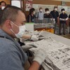見学 → 南島原市南有馬地区民児協の皆さん　/　ギボウシ