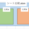 エクセルのシートとシートを比較するマクロ