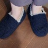 ダイソーの室内用シューズ底と毛糸でルームシューズを作成♪