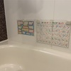 ダイソー手貼りラミネートフィルムでお風呂用のポスターを作りました