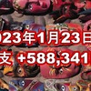 2023年1月23日週の収支は +588,341円