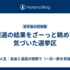 衆院選の結果をざーっと眺めて、気づいた選挙区