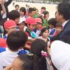 髙島市長と校区の運動会に行ってきました。