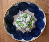 切って混ぜるだけシリーズ「枝豆のクリチ和え」【火を使わないレシピ】