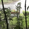 急な激しい雨。