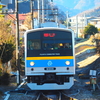 迫る富士山　禾生駅－月江寺駅