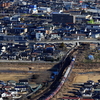 福島盆地を走るEH500牽引の上り貨物列車を撮る！(信夫山俯瞰編)