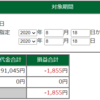 8月18日・デイトレ結果