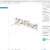iOS で SceneKit を試す(Swift 3) その30 - ビルトインジオメトリ SCNText（テキスト）