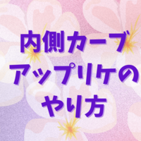 内側カーブのアップリケのやり方
