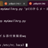 RaspberryPi3 起動時にIPアドレスを自分のGmailに飛ばす（pythonスクリプト使用）