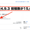 ブログの投稿数が15,600に！