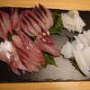 東伊豆で釣れたイカとイナダを料理する