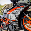 バイクのカウルをカーボンコートしてみた