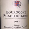 Bourgogne Passetoutgrain Robert Groffier 2013