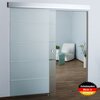 *#billig Ganzglasschiebetür teilsatiniert – 900x2050x8mm – SO6 / Kostenloser Versand // Glastür / Glasschiebetür / Schiebetür, DIN Rechts